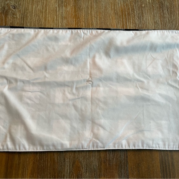 HALLOW’S EVE BLACK AND WHITE LARGE CHECK/GINGHAM TABLR RUNNER, 88x16” - Picture 6 of 6